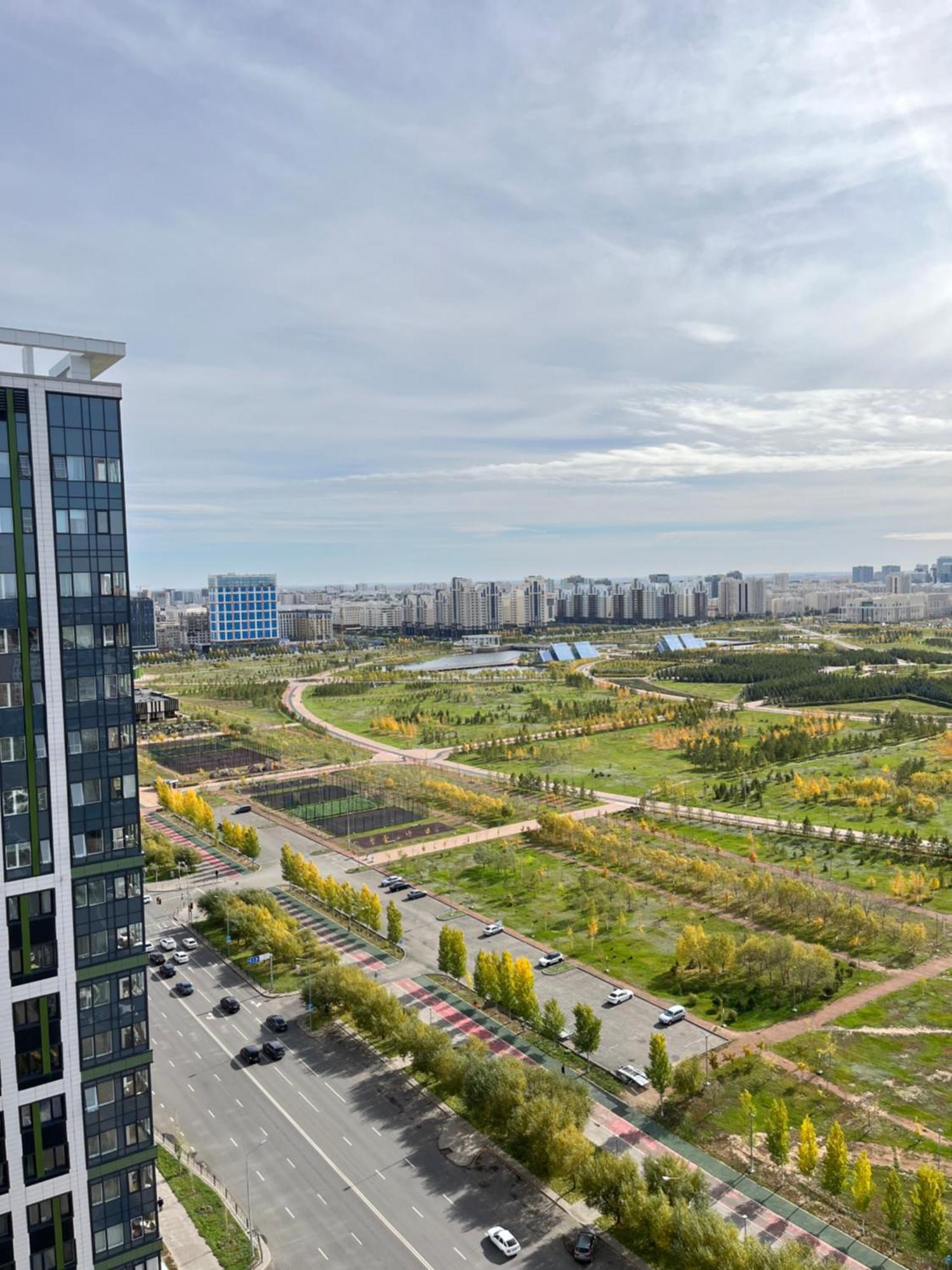 уютная студия с видом на ботанический парк * Nur-Sultan (Astana)